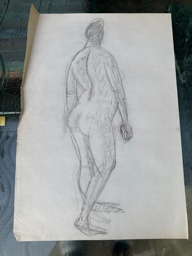 Antike zeichnung 41x59cm - zeichnung,