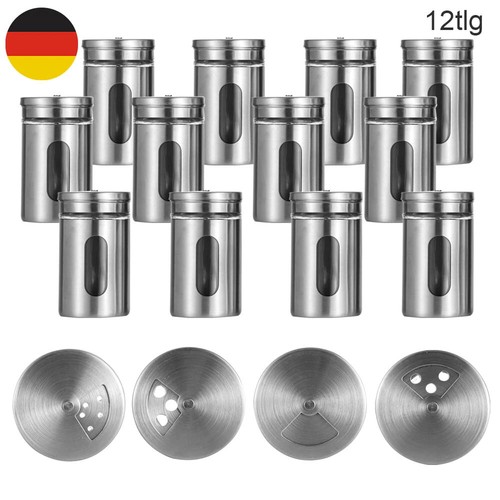 12er set gewürzgläser 80ml - 12er,