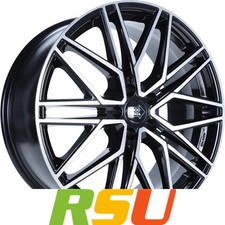 1000 Miglia MM1023 black polished 8.5x20" ET35 LK5 112 ML 66.5 Alufelgen 20 Zoll