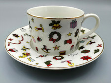Taitù Noël Kaffeetasse mit Untertasse Taitu Taitü Noel Christmas Italy Design