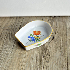 Meissen Porzellan - bunte Blume / Aschenbecher Pfeifenascher Zigarrenascher