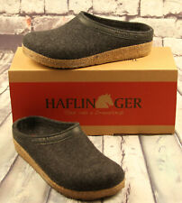 Hausschuh, Haflinger Filzhausschuhe, Grizzly Torben, graphit-grau, Größe 43
