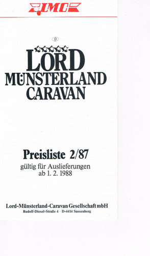 Prospekt preisliste camper - prospekt,