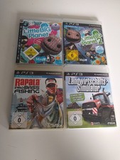 4 PS3 Spiele, LittleBigPlanet 1&2,Fishing, Landwirtschaftssimulator Playstation3