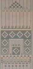 Rest Rolle original Jugendstil floral Tapete Vintage Art Deco Wallpaper AB5 /ABP