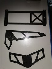 CFK Leitwerk Set  + Bodenplatte für Robbe Millennium , Nova Cuatro , Futura usw