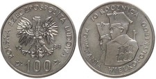Polen - Poland 100 Zloty 1988 - 70. Jahrestag - Großpolnischer Aufstand - Y# 182