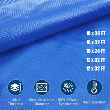 16 Mil Solar Pool Cover Heater