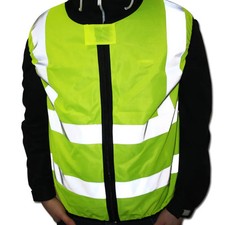 Warnweste Motorrad Neongelb EN