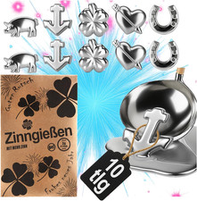 10x Zinngießen-Figuren-Set -