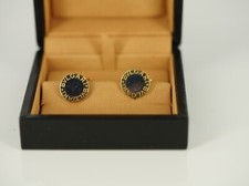 Bulgari BVLGARI Manschettenknöpfe Rund in 750er Gelbgold & Stahl Bicolor