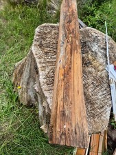 Altholz Balken Holz Kiefer v. Scheunendach 111 x 11 x 9 cm Stele Deko Antik NR 4