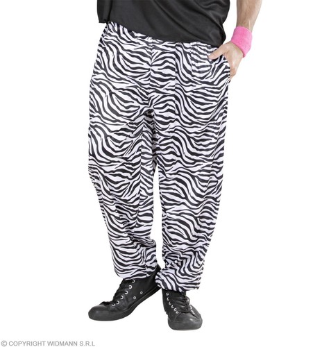 80er jahre hose mit zebra - hose,