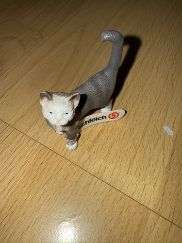 Schleich katze grau - schleich, weiß