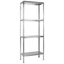 SCHULTE Regalwelt Steckregal, 4 Fachböden, 180x60x40 cm (HxBxT), verzinkt.