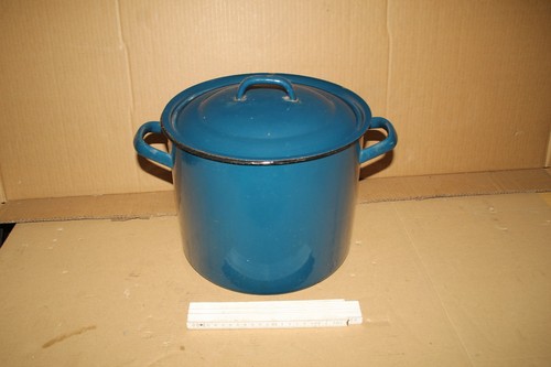 Ddr emaille großer topf - ddr,