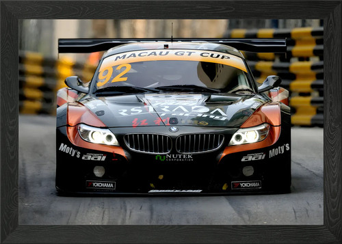 Bmw gt3 gerahmtes wandbild - bmw,