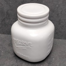 Mason Jar Glass Weiß Storage Aufbewahrungsdose Vorratsglas 