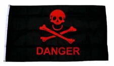 Flagge / Fahne Danger Totenkopf Hissflagge 90 x 150 cm