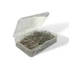 100g, 2100 Stück, extra fein und lang -Stecknadeln, 0,5 x 35 mm, Seide und Satin