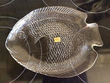 Arcoroc France Glas Fischteller Fischplatte Platte Servierteller Zier Teller