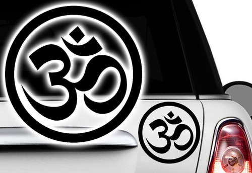 Aufkleber yoga yin yang - 2x, om