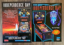 Sega Independence Day / 2 Flyer (deutsch + US) / Pinball Flipper