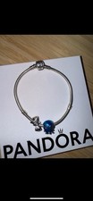 Pandora Armband Mit 2 Charms, 925er Silber, 19cm