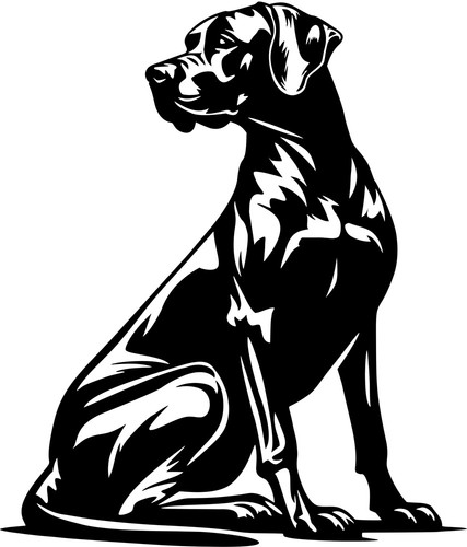 Rhodesian ridgeback aufkleber - rhodesian,