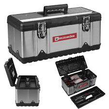 Werkzeugkönig® Werkzeugbox Edelstahl Werkzeugkiste Werkzeugkoffer Kleinteilefach