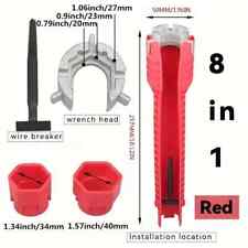 8 in 1 Waschbecken Installer Schlüssel Spülenschlüssel Sink Faucet Installer DE