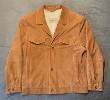 Bugatti, Ziegenvelourslederjacke, Braun, Gr. 48
