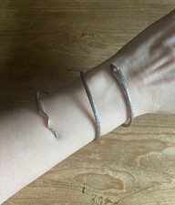 Silber 600 Schlangen Armreif