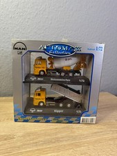 1:72 MAN F2000 Kipper und Betonmischer LKW AutoMAXX Modellauto Diecast