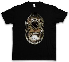DIVER HELMET T-SHIRT – Taucher nautical Tattoo Tauchschule Tauchlehrer Diving