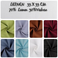 Leinenstoff Stickleinen 8 Farben   Embroidery 33 x 33 cm  Leinenenstoff sticken