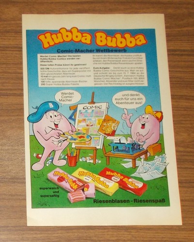Seltene werbung hubba bubba - seltene,