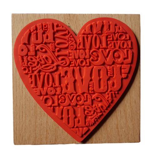 Stempel herz love liebe - stempel,