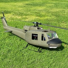 FlishRC Hubschrauber Bell UH-1D 500 Olivgrün GPS 1150mm RTF RC Helicopter