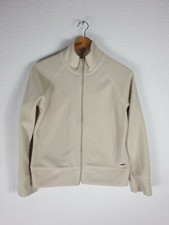 InScene Damen Jacke M Medium Beige Vintage Übergangsjacke Polyester Teddy Fell