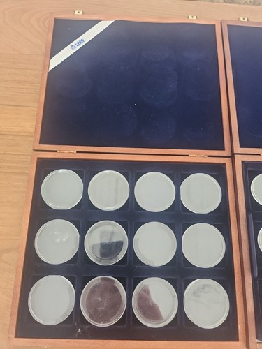 Münzsammlung album holz - münzsammlung,