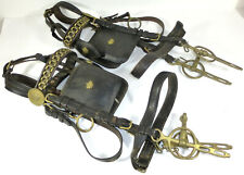 Edles Zaumzeug Trense mit Scheuklappen Halfter 19 Jh. Adel Krone