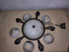 Jugendstil Lampe aus Alabaster