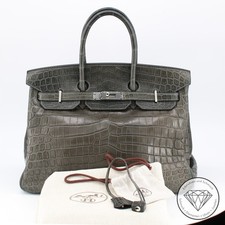 Hermès Birkin Bag 35 Porosus Krokodil Crocodile Leder Hand Tasche Paris xxyy