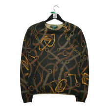 Lauren Ralph Lauren Damen Pullover aus Seide und Kaschmir Größe L Schwarz #QW...