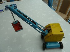 MFZ MARTIN FUCHS Zirndorf Bagger Blechspielzeug Made in U. S. Zone