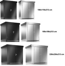 Gerätehaus mit Pultdach für den Garten Geräteschuppen Gartenhaus Gartenhütte