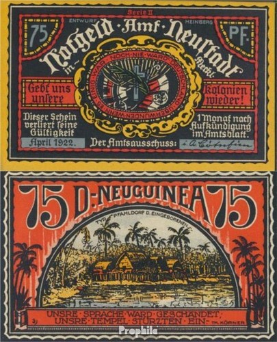 Banknoten neustadt 1922 - banknoten,