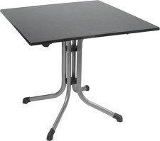 Sieger Boulevard Klapptisch Campingtisch mit Vivodur-Platte 80x80cm 1676916