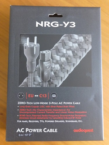 Audioquest nrg stromkabel 3 - audioquest, nrg-y3